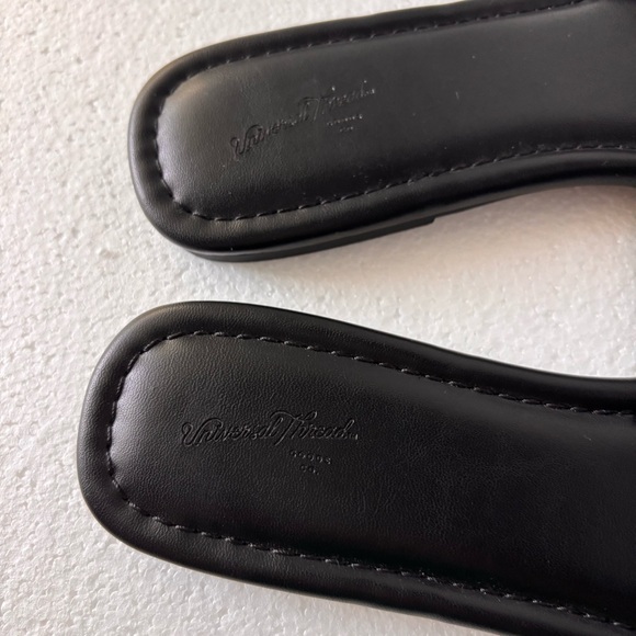 Universal Thread Slide Sandals Flats Woven Strap Black Comfort Women Size 11 NEW - Picture 4 of 9
